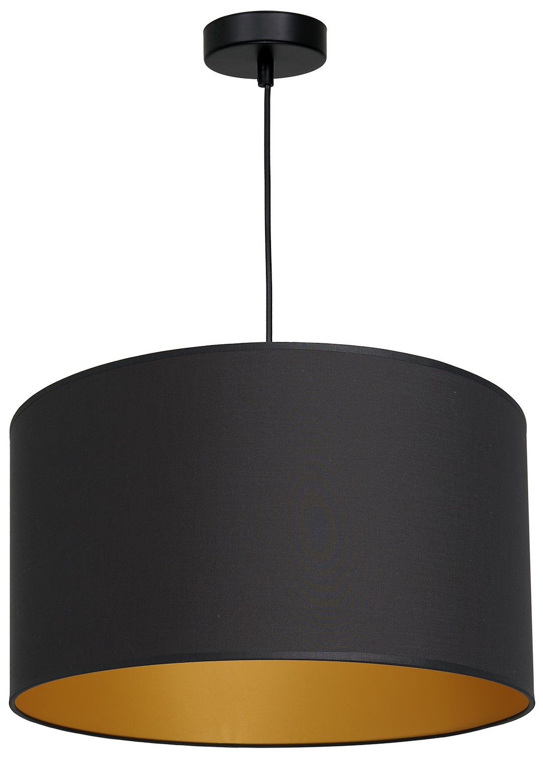 Lampa Wisząca ARDEN Czarny Złoty Abażur 1xE27 40cm