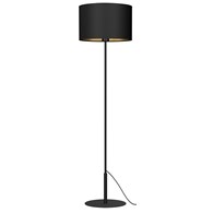 Lampa Podłogowa ARDEN Czarny Złoty Abażur 1xE27 150cm