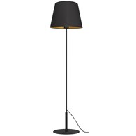 Lampa Podłogowa ARDEN Czarny Złoty Abażur 1xE27 154cm