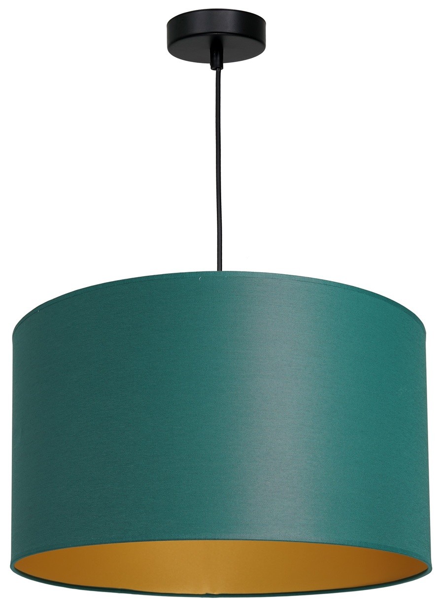 Lampa Wisząca ARDEN Zielony Złoty Abażur 1xE27 40cm