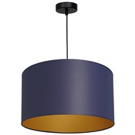 Lampa Wisząca ARDEN Niebieski Złoty Abażur 1xE27 40cm