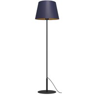 Lampa Podłogowa ARDEN Niebieski Złoty Abażur 1xE27 154cm