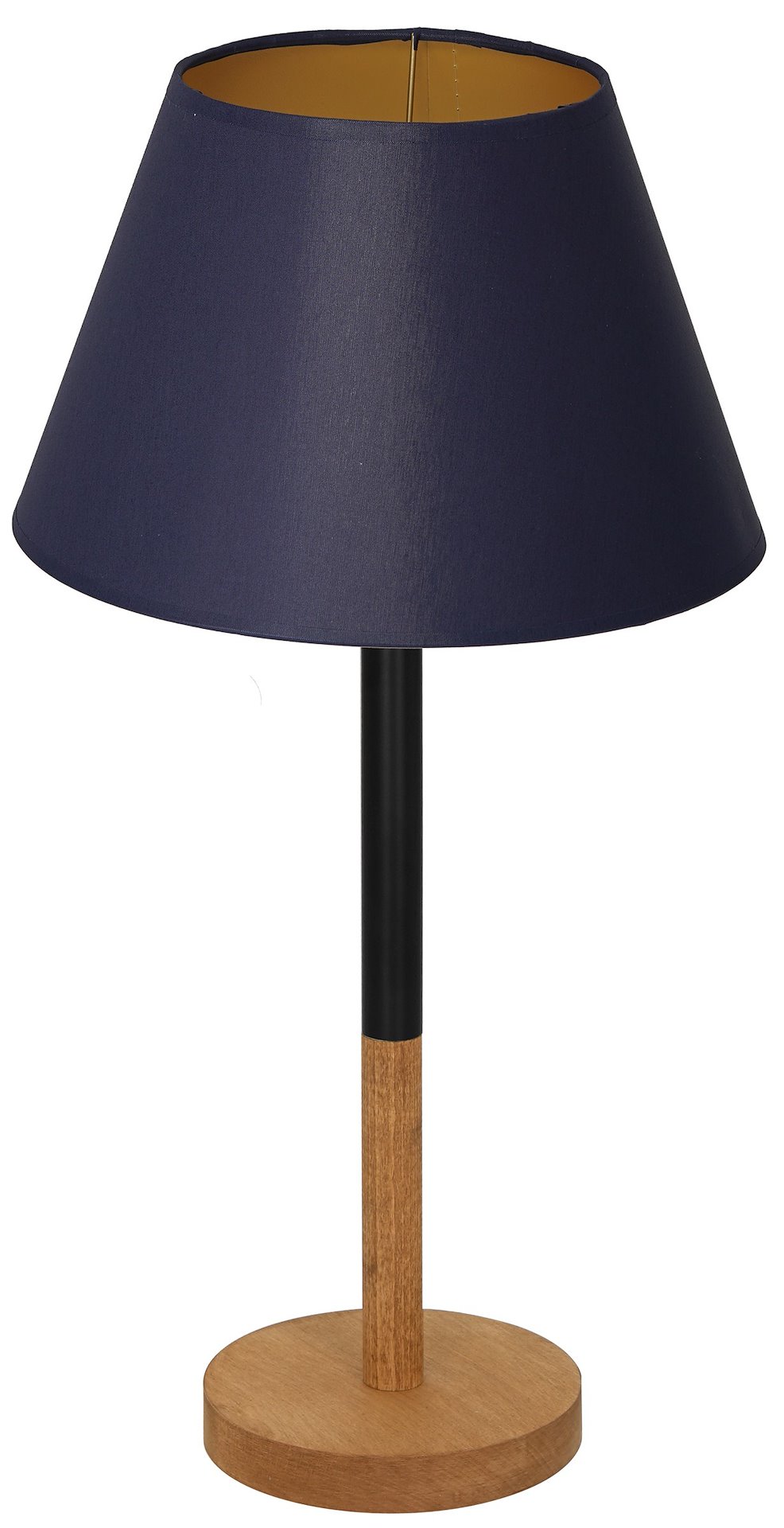 Lampka Stołowa TABLE KS Brązowy Granatowy Abażur 1xE27 56cm L