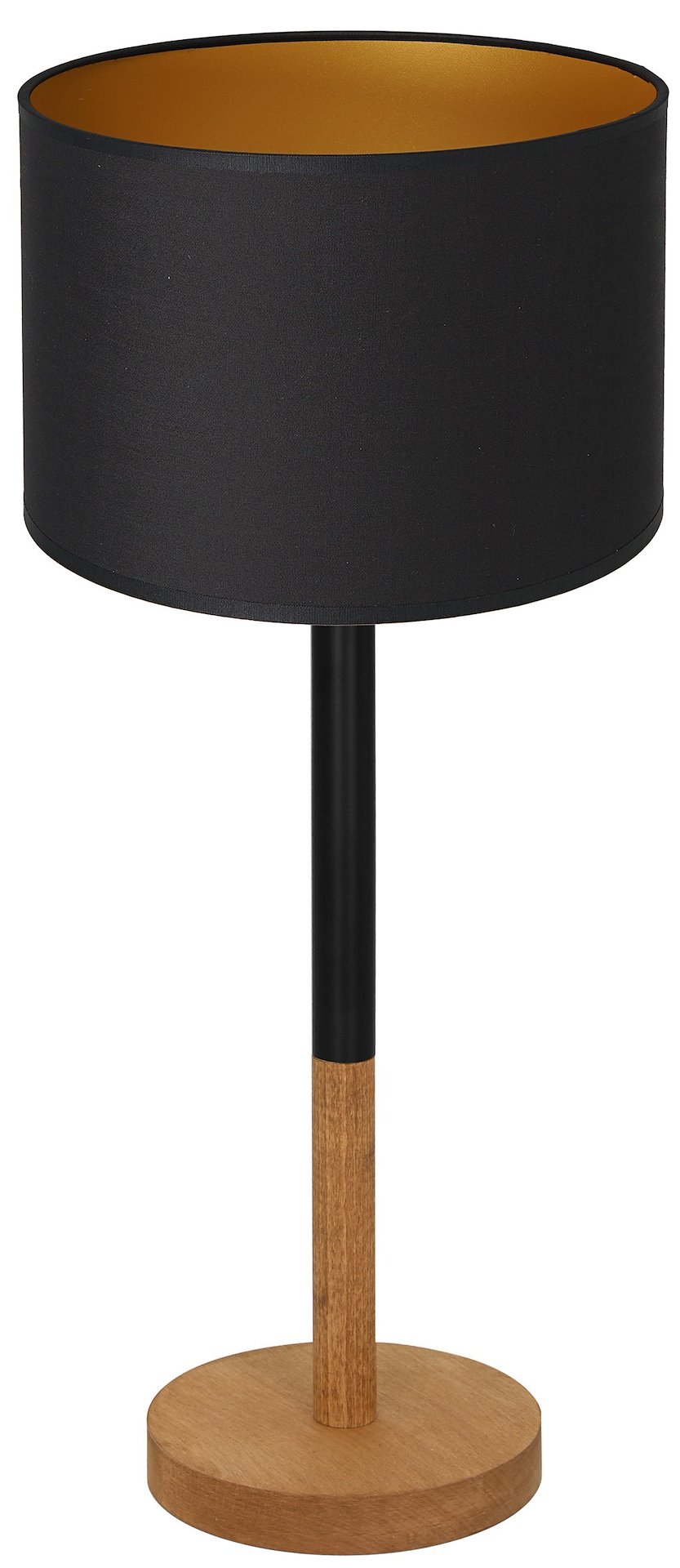 Lampka Stołowa TABLE KS Brązowy Złoty Abażur 1xE27 56cm