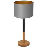 Lampka Stołowa TABLE KS Brązowy Szary Abażur 1xE27 56cm