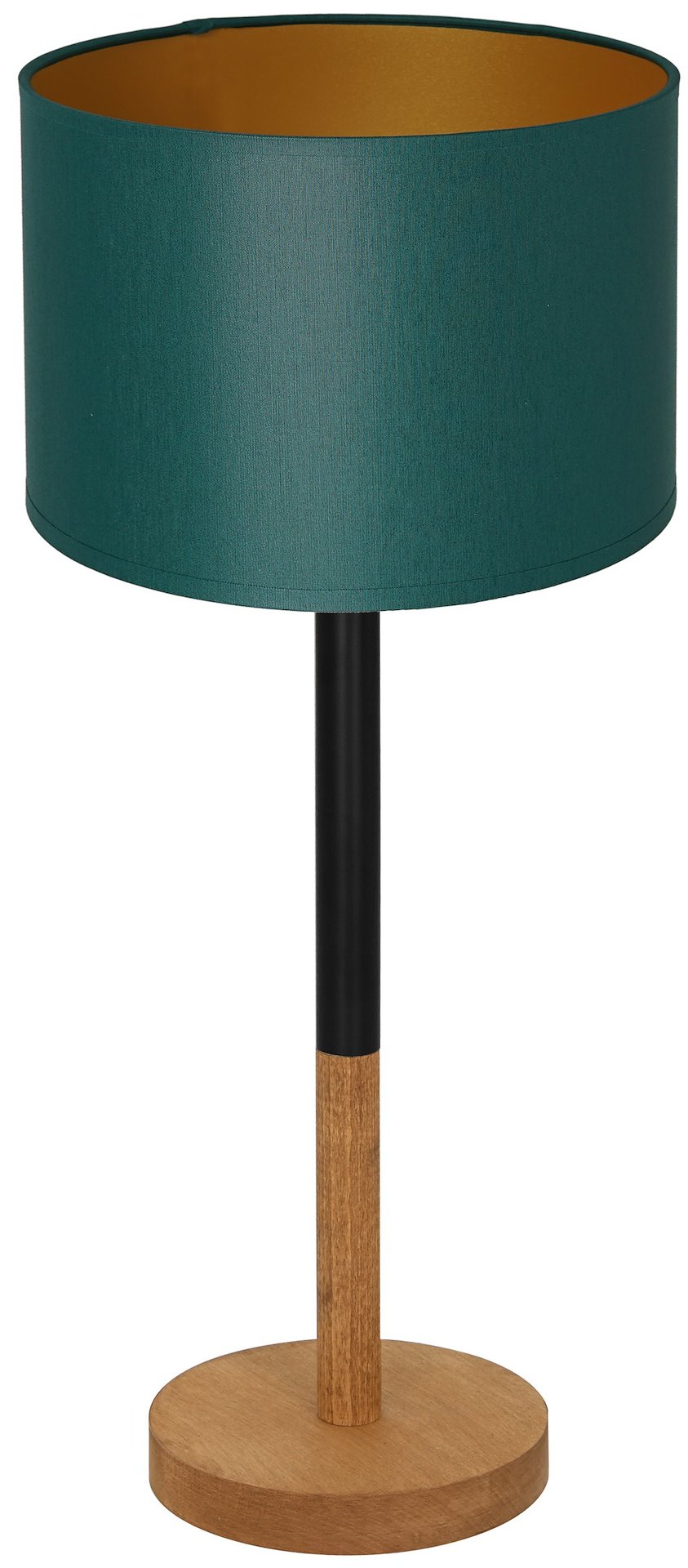 Lampka Stołowa TABLE KS Brązowy Zielony Abażur 1xE27 56cm