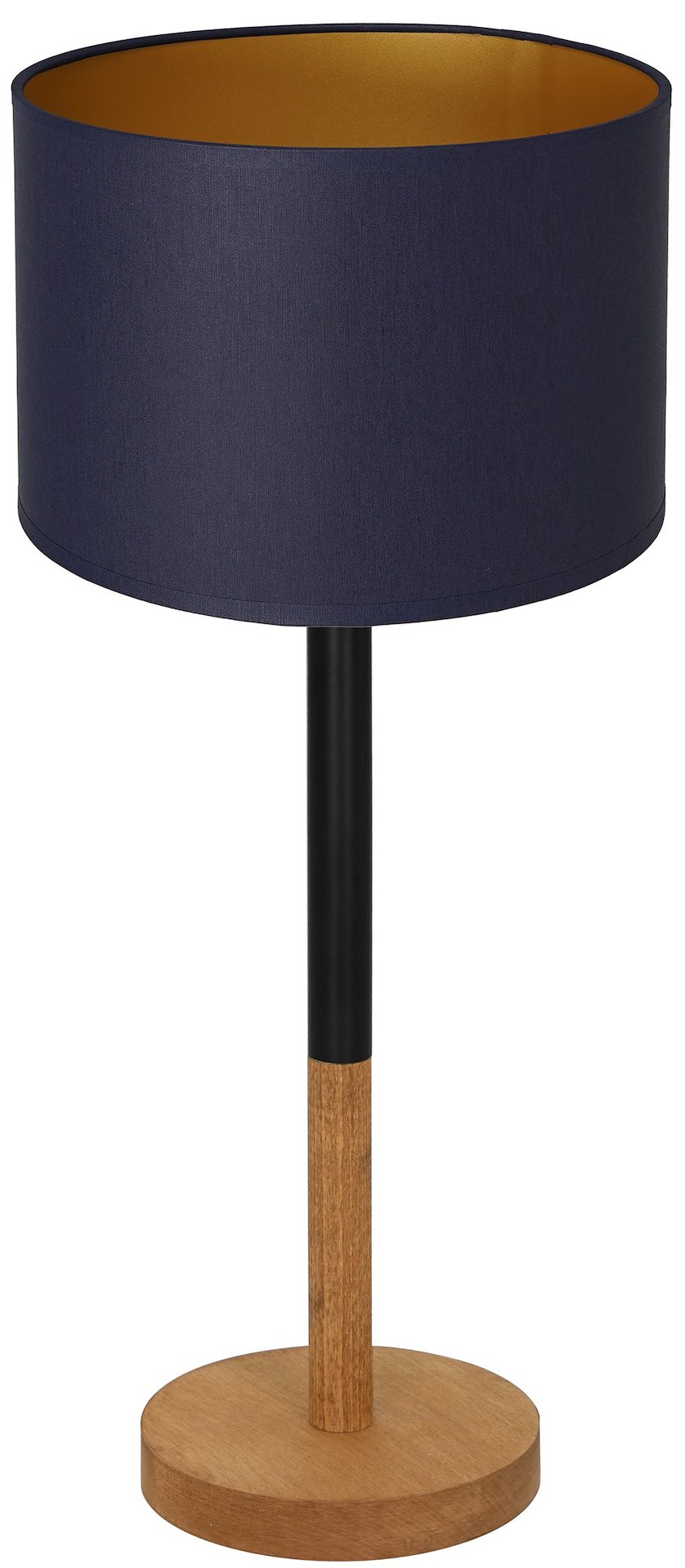 Lampka Stołowa TABLE KS Brązowy Granatowy Abażur 1xE27 56cm
