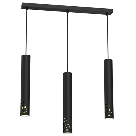 Lampa Wisząca ALTRO BUBLE Czarny Złoty 3xGU10