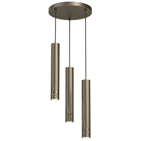 Lampa Wisząca ALTRO BUBLE Złoty 3xGU10 Plafon