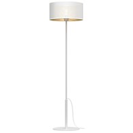 Lampa Podłogowa LOFT SHADE Biały Złoty Klosz z Tworzywa 1xE27 150cm