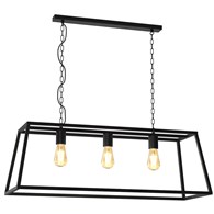 Lampa Wisząca FRAME Czarny 3xE27