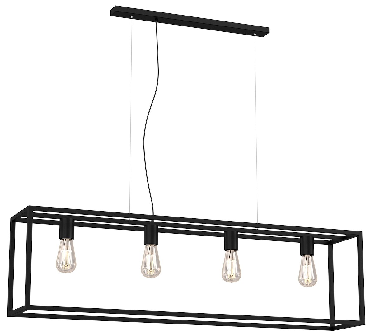 Lampa Wisząca FRAME Czarny 4xE27