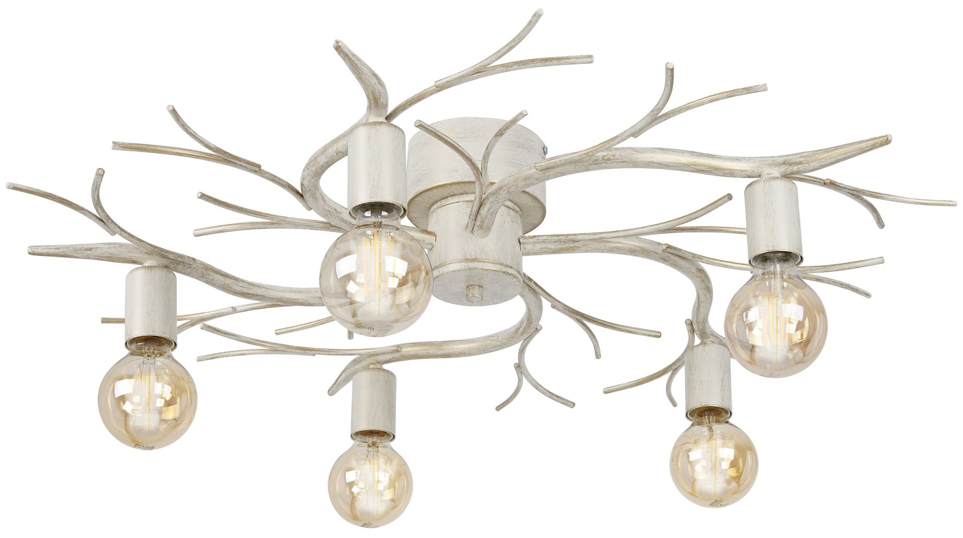 Lampa Sufitowa GARNISH Biały Szary 5xE27