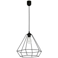 Lampa Wisząca ALMA Czarny Metalowy Klosz 1xE27 35cm