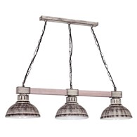 Lampa sufitowa jasny brąz Hakon LOFT Wykonany z metalu i drewna, stylowa i modna lampa wisząca w stylu LOFT, gwint E27