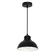 Lampa żyrandol industrialna Sven czarna Wykonana w całości z metalu, stylowa i modna lampa sufitowa w kolorze czarnym