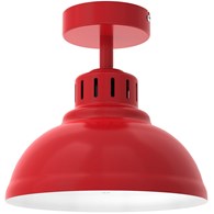 Lampa Sufitowa SVEN Czerwony Biały Metalowy Klosz 1xE27