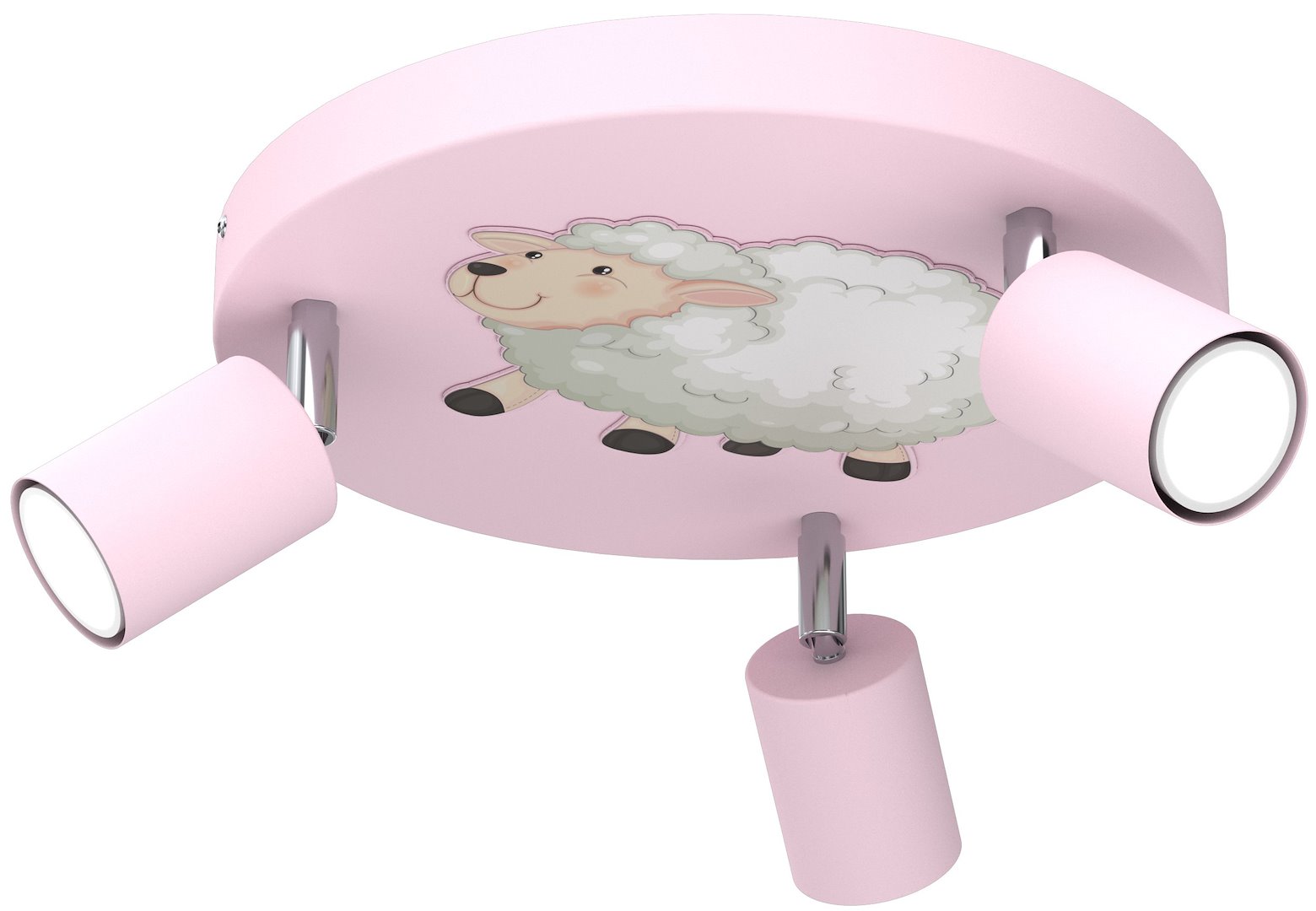 Lampa Sufitowa FUN Różowy 3xGU10 Owca