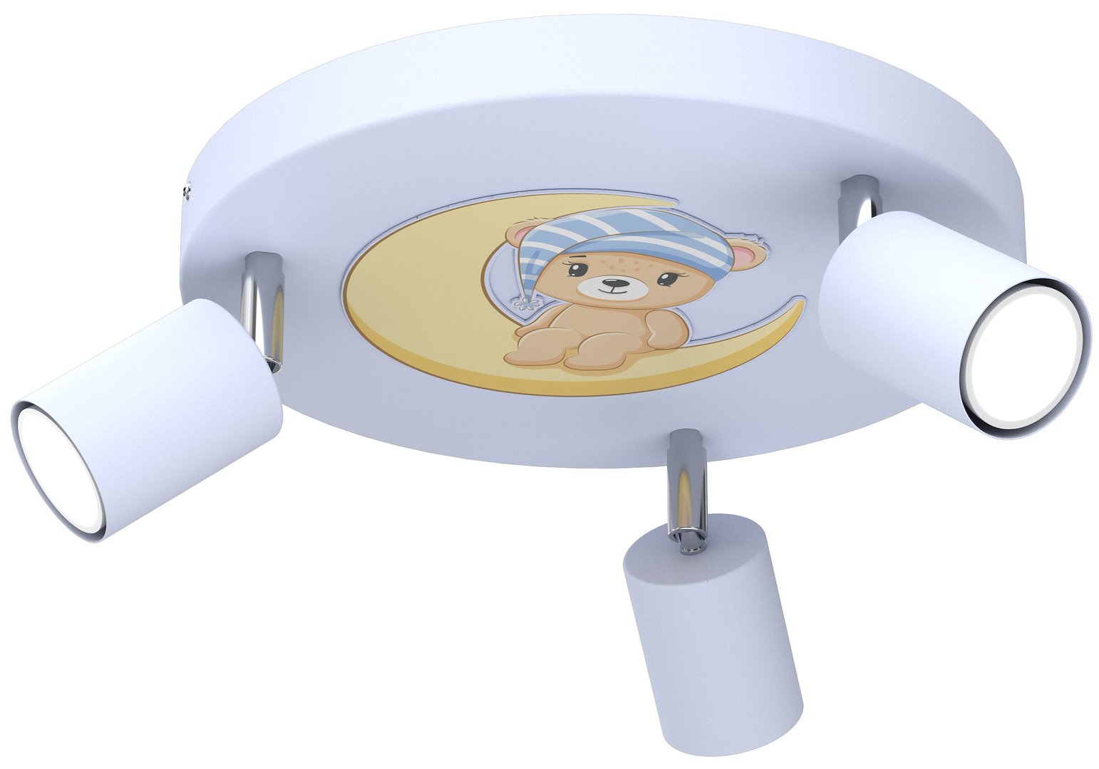 Lampa Sufitowa FUN Niebieski 3xGU10 Miś