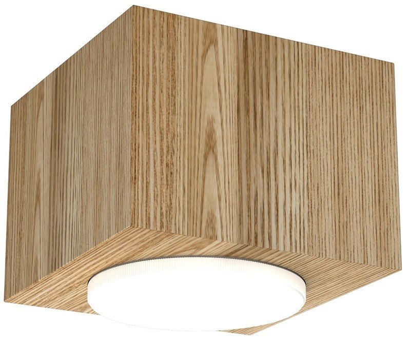 Oprawa Punktowa DOWNLIGHT WOOD Brązowy 1xGX53 Kwadratowy