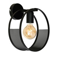 Industrialna kinkiet ścienny Siner LOFT Wykonana w całości z metalu, lampa w stylu: minimalistyczny, loft czy industrialnej w kolorze czarnym