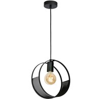 Industrialna lampa wisząca Siner LOFT Wykonana w całości z metalu, lampa w stylu: minimalistyczny, loft czy industrialnej w kolorze czarnym