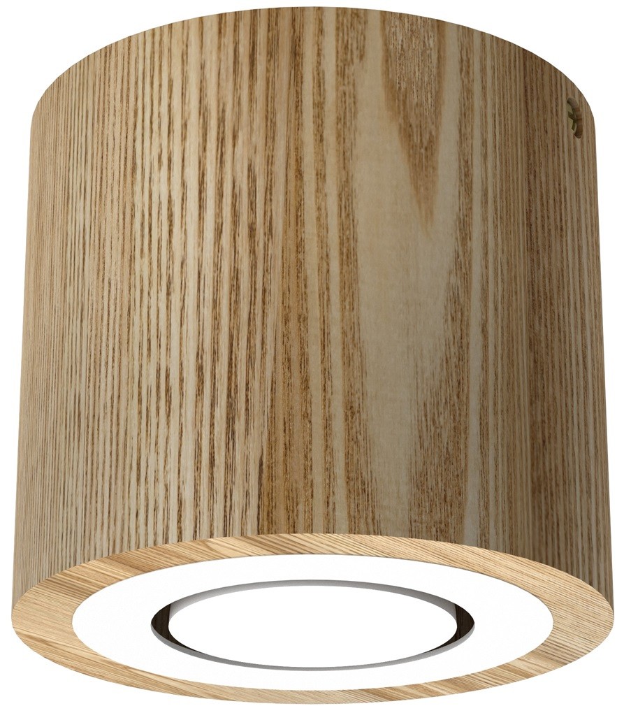 Oprawa Punktowa DOWNLIGHT WOOD Brązowy Biały 1xGU10