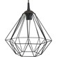 Lampa geometryczna Diamond czarna 25 cm Wykonana z metalu, nowoczesny design, dł. przewodu 90 cm, gwint E27, zasilanie 230V