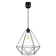 Lampa wisząca Paris Diamond 35 cm czarnaStylowa lampa wisząca druciak w kolorze czarnym, w stylu industrialnym loft 35 cm