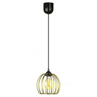 Lampa wisząca New York Bubble 16cm złota Nowoczesna lampa wisząca o kształcie kuli w kolorze złotym, styl glamour 16 cm