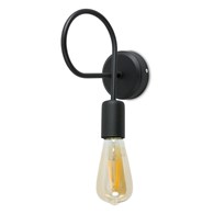 Lampa wisząca Pig Tail czarna nowoczesna Wykonana z metalu, stylowa i uniwersalna lampka sufitowa w kolorze czarnym na jedno źródło światła