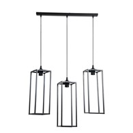 Lampy geometryczne loft czarne 40 cm Wykonana z metalu, nowoczesny design  gwint E27, zasilanie 230V