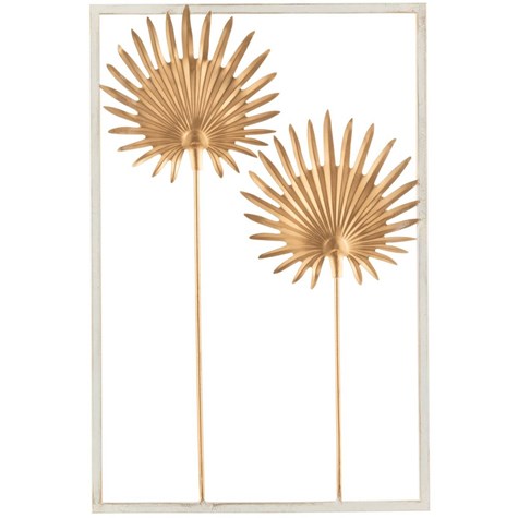 Ozdoba ścienna Aster Gold 30x45 cm Wykonana z metalu, kolor złoty, stylowy i oryginalny dodatek do wnętrz