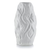Wazon Louis White 29 cm, kolor biały Elegancki wazon o nieregularnym kształcie, efektownie zdobiący każde wnętrze, w kolorze białym.