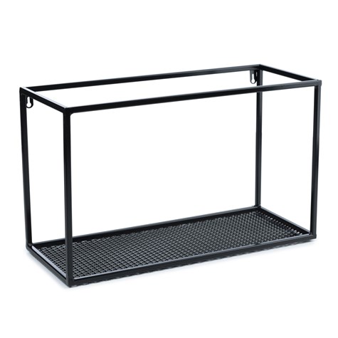 Półka wisząca industrialna 50 cm LOFT Wykonany z metalu, wytrzymała oraz stylowa półka ścienna z siatką w stylu industrialnym lub loftowym