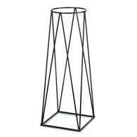 Nowoczesny kwietnik stojący 96 cm metal Wykonany z metalu, wysoki 96 cm, prosty i stylowy stojak czarny na kwiaty i rośliny w stylu industrialnym, loft czy minimalistycznym