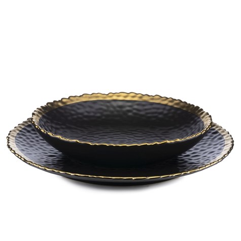 Komplet 2 talerzy Kati Black Gold