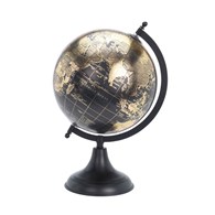 Dekoracyjny globus na czarnej podstawie