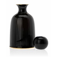 Karafka Kendi Black Gold          Stylowa ceramiczna karafka ze złotą obwódką