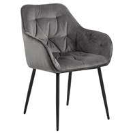 Krzesło Roggero Grey Velvet