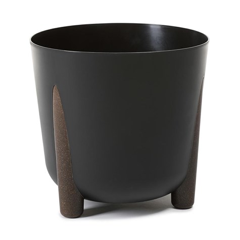 Donica Moss ECO recykling czarna 34xh32 cm