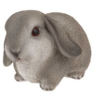 Figurka ogrodowa królik szary 16 cm