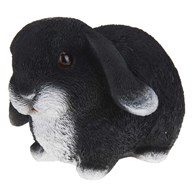 Figurka ogrodowa królik czarny 16 cm