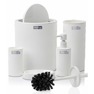 Zestaw łazienkowy 5 el Kely Round white