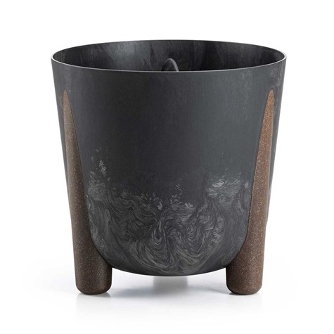 Donica Moss recykling czarny beton 26xh25 cm