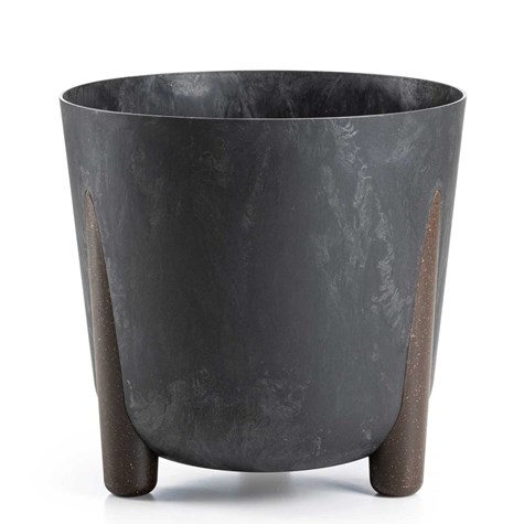 Donica Moss recykling czarny beton 30xh28,5 cm
