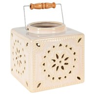 Lampion ceramiczny – kolor jasny beż