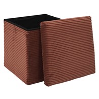 Pufa BOXY do przechowywania miedź sztruks