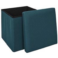 Pufa URBAN BOX do przechowywania niebieska