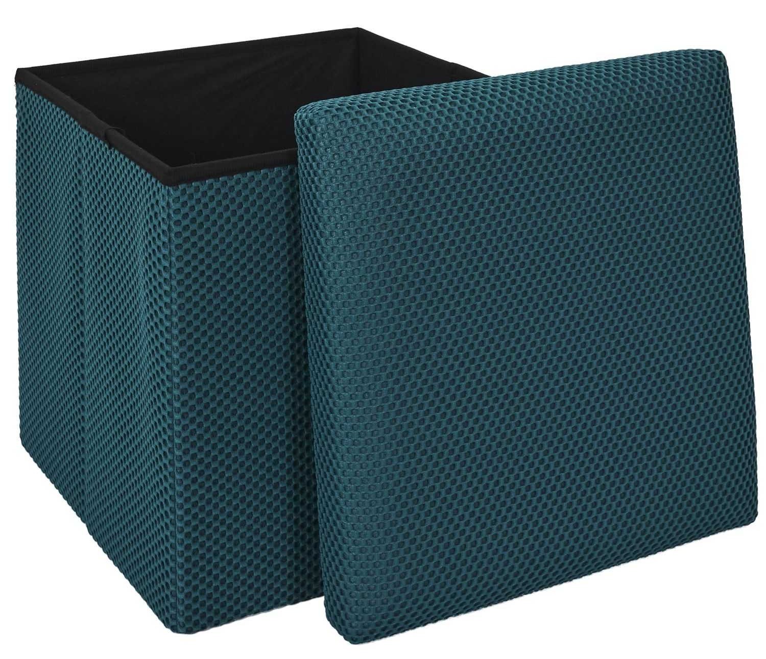 Pufa URBAN BOX do przechowywania niebieska